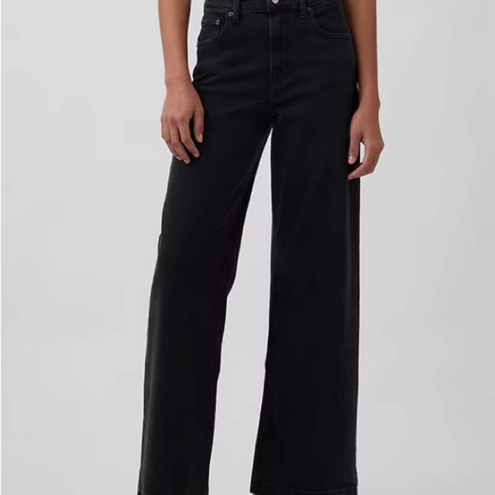 GAP Women's High Rise Stride Jeans in washed black